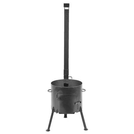 Stove with a diameter of 440 mm with a pipe for a cauldron of 18-22 liters в Новосибирске