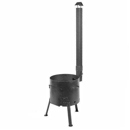 Stove with a diameter of 360 mm with a pipe for a cauldron of 12 liters в Новосибирске