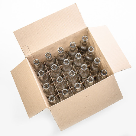 20 bottles of "Guala" 0.5 l without caps in a box в Новосибирске