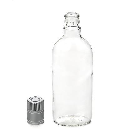 Bottle "Flask" 0.5 liter with gual stopper в Новосибирске